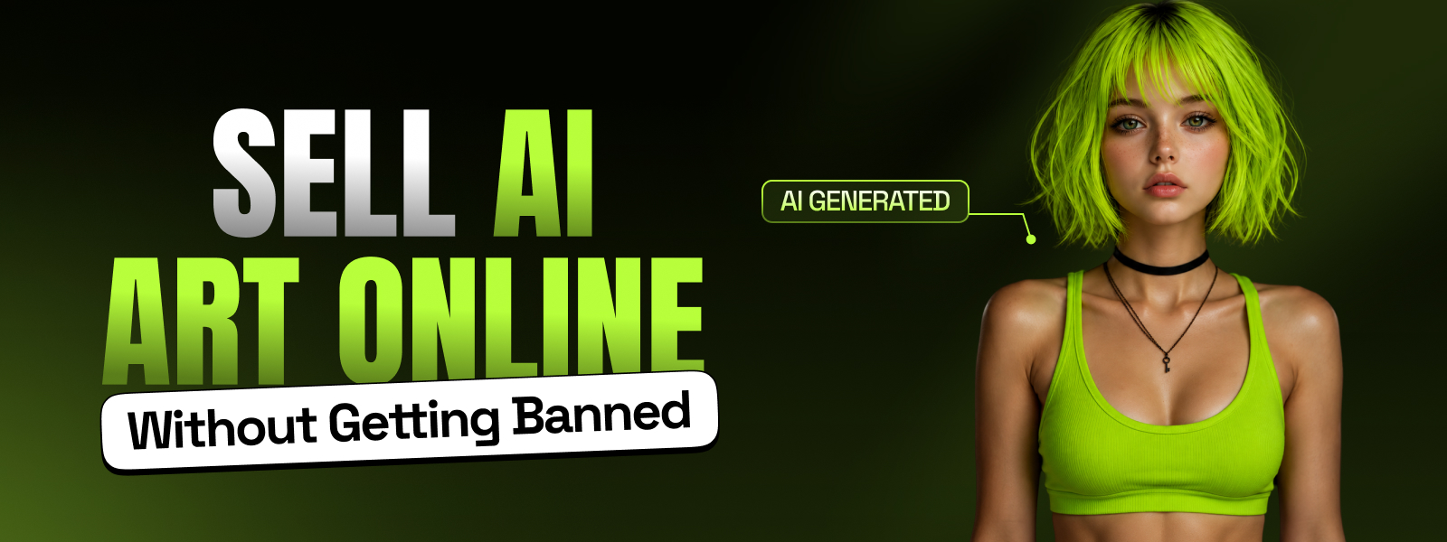 Sell AI-generated art online without getting banned — Clanry blog banner